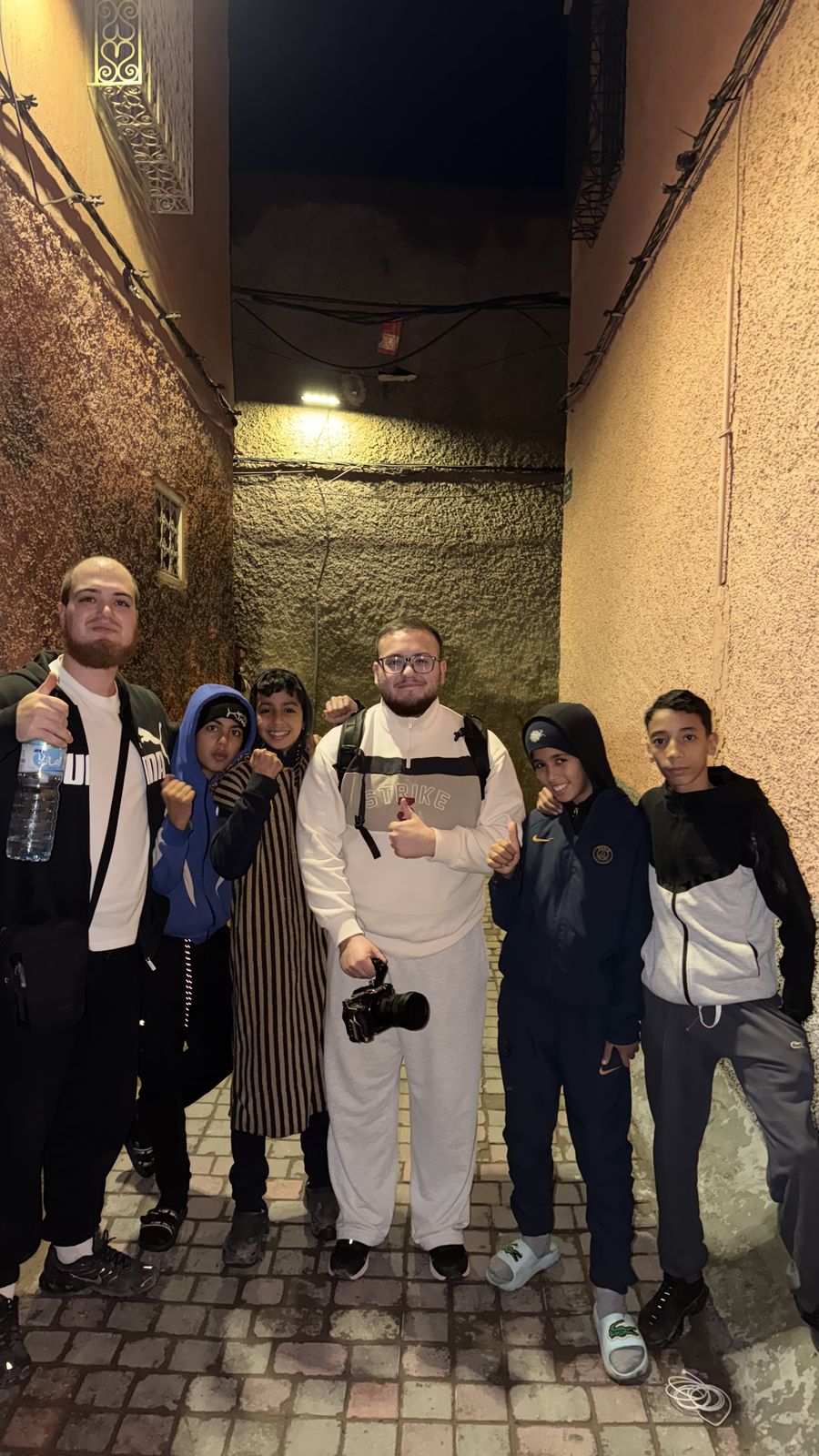 Equipo de grabación en Marruecos